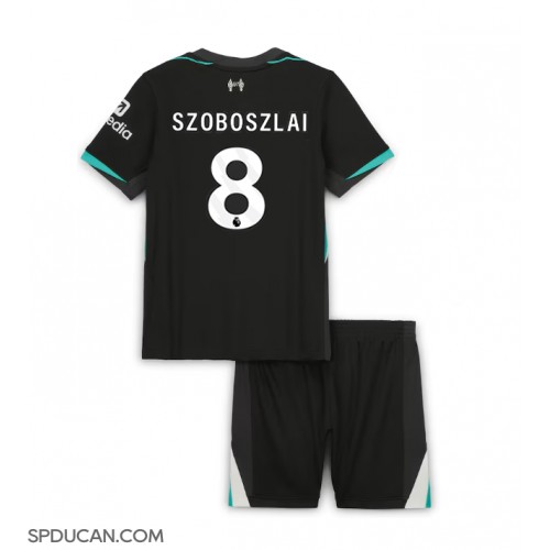 Dječji Nogometni Dres Liverpool Dominik Szoboszlai #8 Gostujuci 2024-25 Kratak Rukav (+ Kratke hlače)